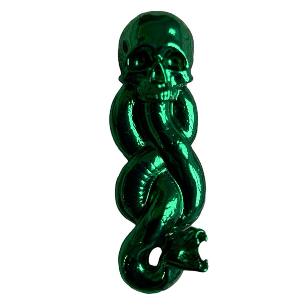 Harry Potter the Dark Arts Green Metal Snake Croc Jibbitz Shoe Charm